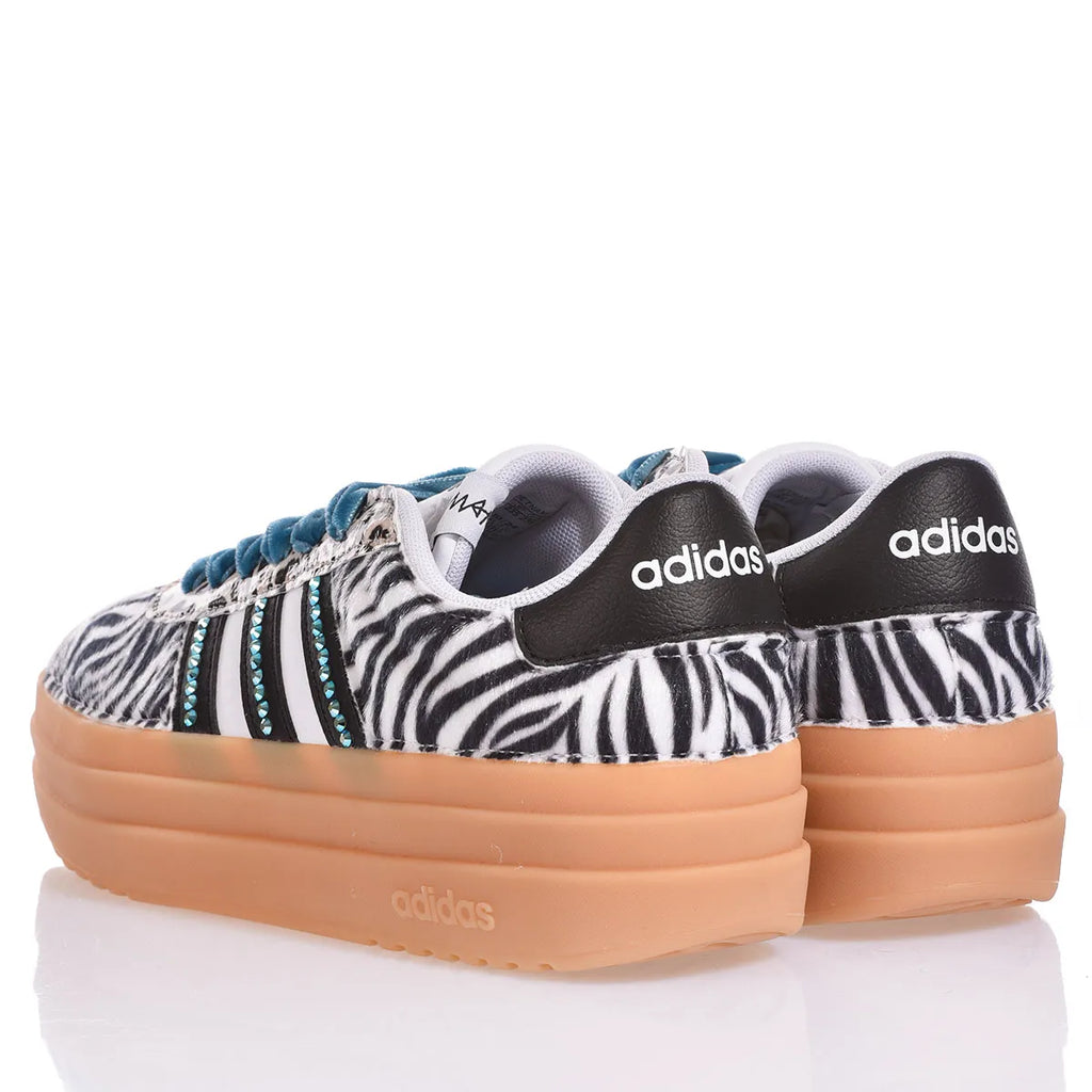 Adidas Bold Zebra Teal