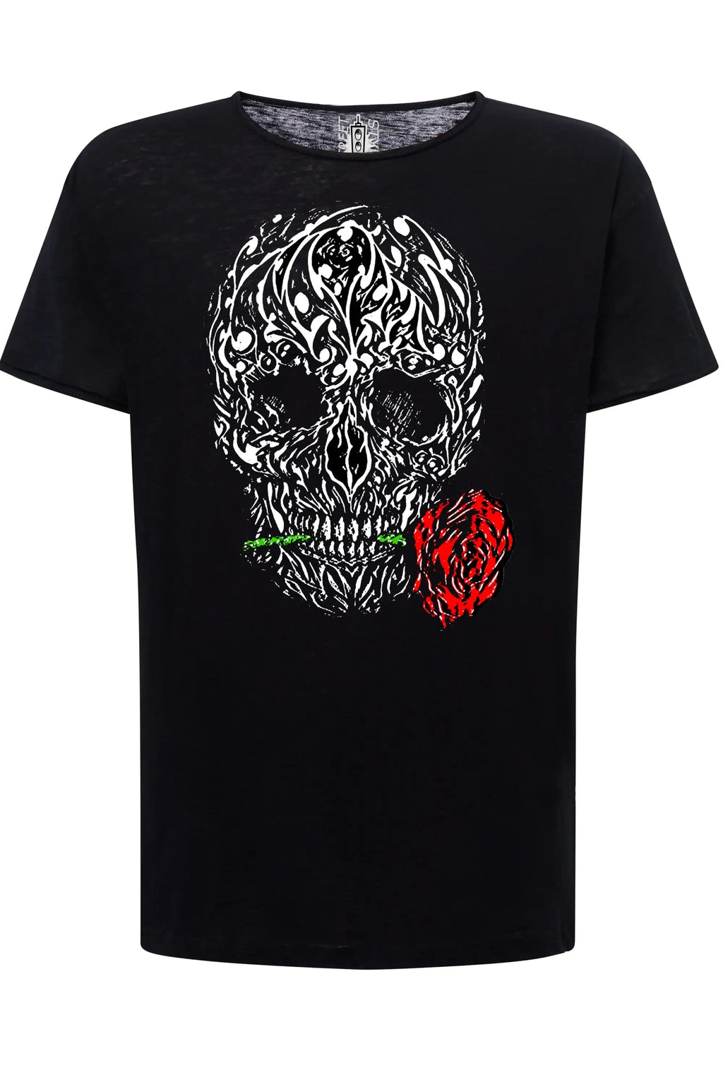 Skull & Rose | T-shirt Uomo Urban Slub 100% Cotone